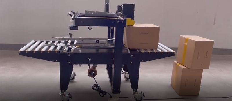 Selladora de Cajas, Semiautomática con Correas de Transmisión Superior e Inferior RPB-05
